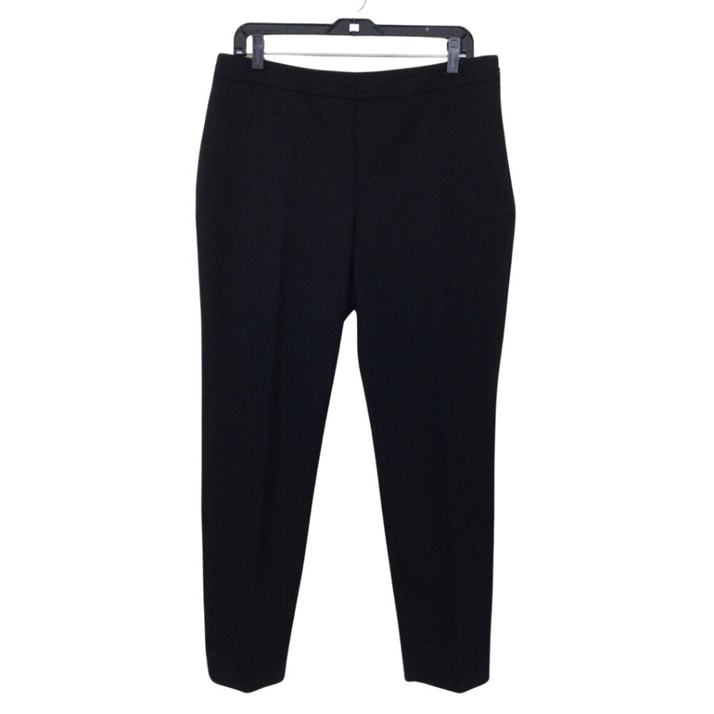 Chaus Pants Women’s 10 Black Trousers Straight Leg Stretch Office Career Work
